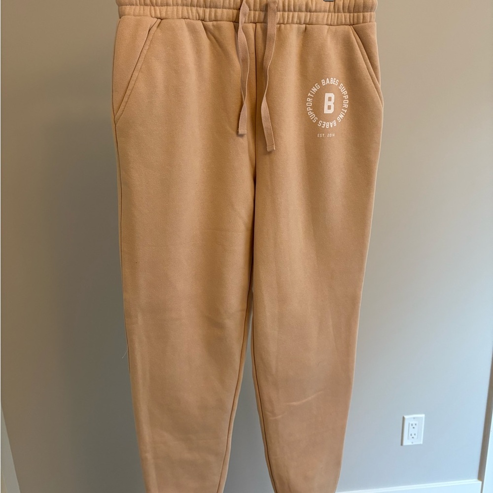 Brunette the Label Beige Joggers - M/L